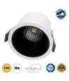 GLOBOSTAR® PLUTO-M 60253 Χωνευτό Downlight Σποτ με Honeycomb Anti Glare Reflector LED 10W 1250lm 38° AC 220-240V IP20 Θερμό Λευκό 2700K - Bridgelux COB Chip & TÜV SÜD Driver - Λευκό & Μαύρο Ματ - Μ8.4 x Π8.4 x Υ5.9cm - Q7.5cm - 5 Χρόνια Εγγύηση